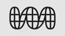 World Poetry logo featuring a horizontal shape evoking a W with black latitude/longitude lines